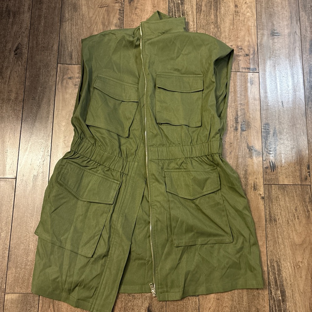 Olive Green Utility dress
